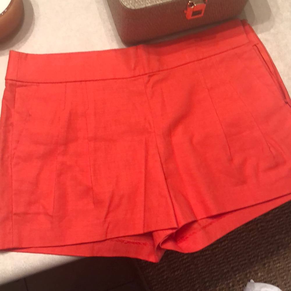 J. Crew coral shorts